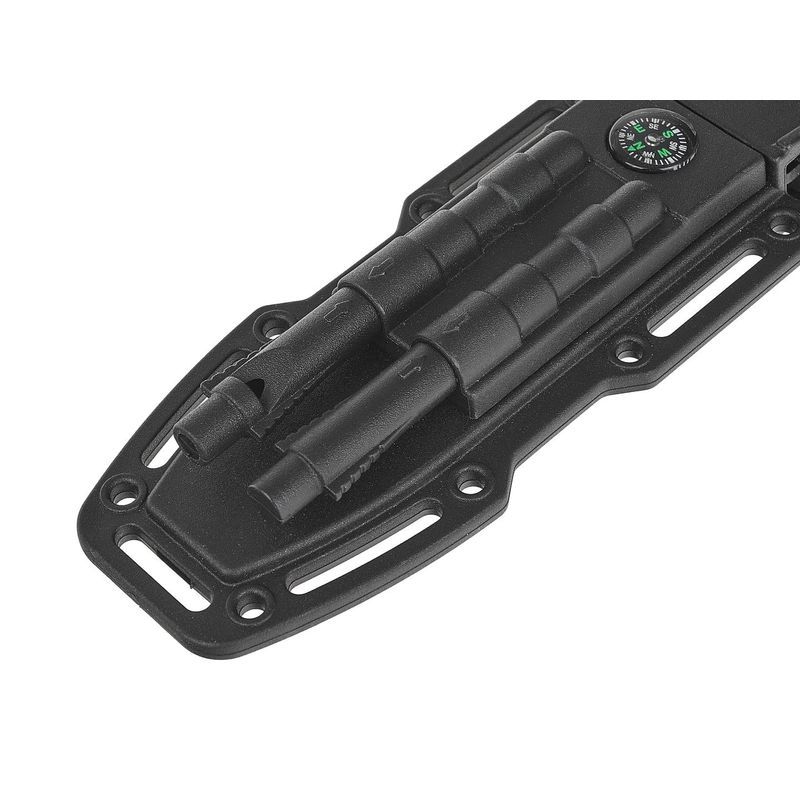 Sport si Outdoor - Camping - Cutite, bricege si accesorii - Cutite si bricege - Cutit Black Survival Series, 275 x 135 mm, Geko G01890 - Infinity.ro