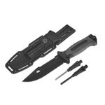 Sport si Outdoor - Camping - Cutite, bricege si accesorii - Cutite si bricege - Cutit Black Survival Series, 275 x 135 mm, Geko G01890 - Infinity.ro