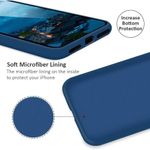 Laptop, Telefoane si Tablete - Telefoane mobile si accesorii - Accesorii Telefoane - Huse telefoane - Husa protectie compatibila cu Apple iPhone XS Liquid Silicone Case Albastru inchis - Infinity.ro