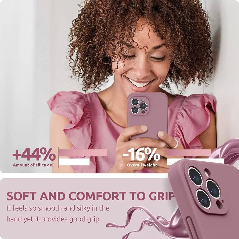 Laptop, Telefoane si Tablete - Telefoane mobile si accesorii - Accesorii Telefoane - Huse telefoane - Husa protectie Flippy compatibila cu Apple iPhone 13 Liquid Silicone Mov - Infinity.ro