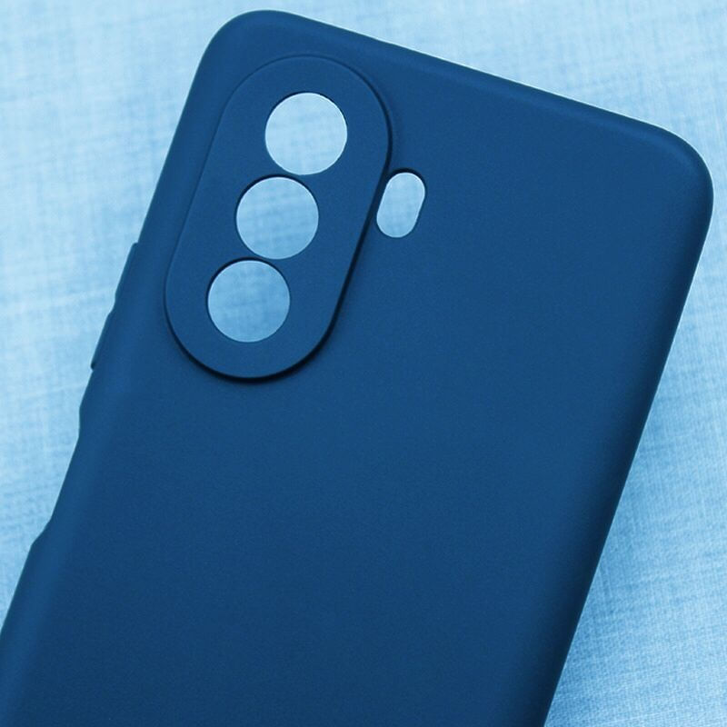 Laptop, Telefoane si Tablete - Telefoane mobile si accesorii - Accesorii Telefoane - Huse telefoane - Husa pentru Huawei NOVA Y70, Flippy, Liquid Silicone, cu Microfibra pe interior, Protectie Antisoc, Navy Blue - Infinity.ro