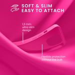 Laptop, Telefoane si Tablete - Telefoane mobile si accesorii - Accesorii Telefoane - Huse telefoane - Husa pentru Apple iPhone 14 Plus Flippy, Liquid Silicone, cu Microfibra pe interior, Protectie Antisoc, Roz-Fuchsia - Infinity.ro