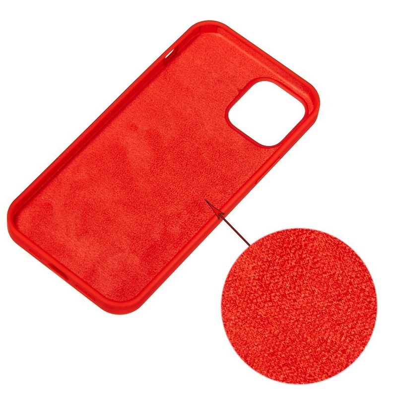 Laptop, Telefoane si Tablete - Telefoane mobile si accesorii - Accesorii Telefoane - Huse telefoane - Husa protectie Flippy compatibila cu Apple iPhone 13 Pro Liquid Silicone Rosu - Infinity.ro