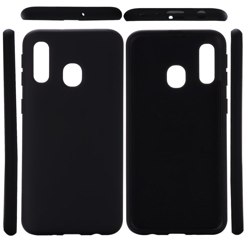 Laptop, Telefoane si Tablete - Telefoane mobile si accesorii - Accesorii Telefoane - Huse telefoane - Husa protectie compatibila cu Samsung A20E Liquid Silicone Case Negru - Infinity.ro
