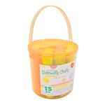 Carti si Birotica - Rechizite - Creta - Set creta, pentru asfalt, in galetusa portocalie, 15 buc - Infinity.ro