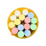 Carti si Birotica - Rechizite - Creta - Set creta, pentru asfalt, in galetusa portocalie, 15 buc - Infinity.ro