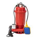 Casa si Gradina - Gradinarit si plante - Instalatii si accesorii pentru irigatii - Pompe apa - Pompa submersibila Wertcraft cu plutitor pentru apa murdara, rosie, 1.1 kW, 15 m³/h, racord 2", inaltime refulare 15 m - Infinity.ro