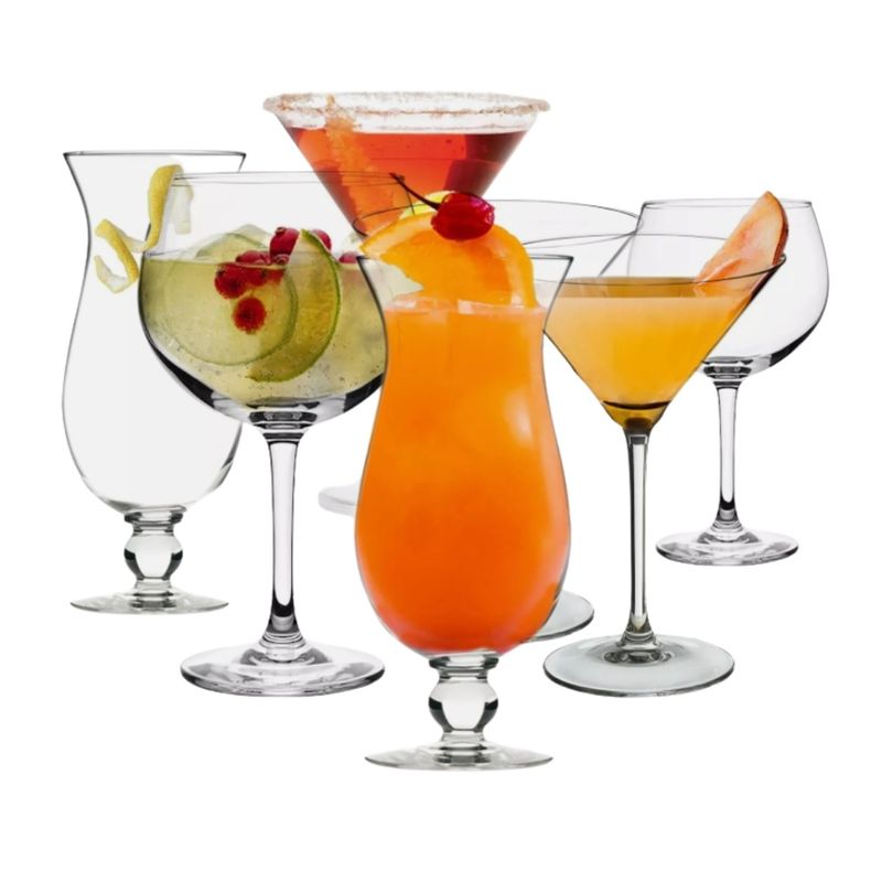 Casa si Gradina - Bucatarie si vesela - Cani si pahare - Pahare - Set 12 pahare, cu picior, pentru cocktail, Excellent Houseware - Infinity.ro