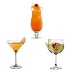 Casa si Gradina - Bucatarie si vesela - Cani si pahare - Pahare - Set 12 pahare, cu picior, pentru cocktail, Excellent Houseware - Infinity.ro