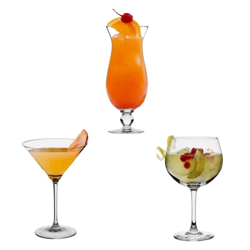 Casa si Gradina - Bucatarie si vesela - Cani si pahare - Pahare - Set 12 pahare, cu picior, pentru cocktail, Excellent Houseware - Infinity.ro