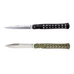 Sport si Outdoor - Camping - Cutite, bricege si accesorii - Accesorii cutite si bricege - Set trei  bricege, lama blocabila, prindere curea, 33 cm, multicolor - Infinity.ro