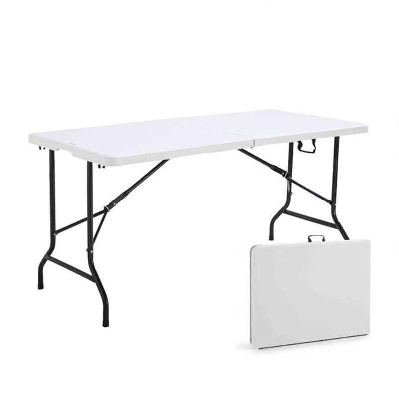 Sport si Outdoor - Camping - Mobilier pentru camping - Mese camping - Masa pliabila din plastic, cadru metalic,180x70 cm - Infinity.ro