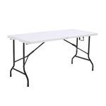 Sport si Outdoor - Camping - Mobilier pentru camping - Mese camping - Masa pliabila din plastic, cadru metalic,180x70 cm - Infinity.ro