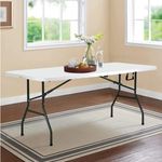 Sport si Outdoor - Camping - Mobilier pentru camping - Mese camping - Masa pliabila din plastic, cadru metalic,180x70 cm - Infinity.ro