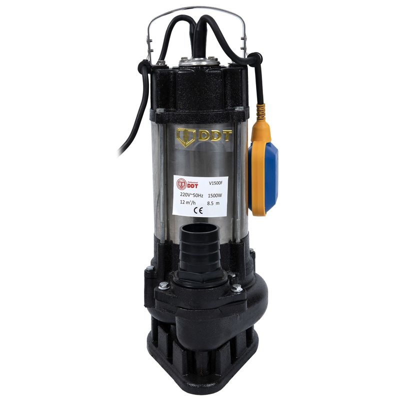 Casa si Gradina - Gradinarit si plante - Instalatii si accesorii pentru irigatii - Pompe apa - Pompa submersibila de apa murdara DDT V1500F, 1500 W, 12 mc/h - Infinity.ro