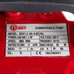 Casa si Gradina - Gradinarit si plante - Instalatii si accesorii pentru irigatii - Pompe apa - Pompa submersibila, DDT QDX35, 850 W cu plutitor, 2860 rpm, 3 m³/h, adancime de absorbtie 15m - Infinity.ro