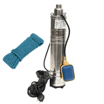 Casa si Gradina - Gradinarit si plante - Instalatii si accesorii pentru irigatii - Pompe apa - Pompa submersibila QGD 3.1 cu Plutitor, 1100 W, 120 m inaltime, 3 mc/h, 1" + Sufa - Infinity.ro