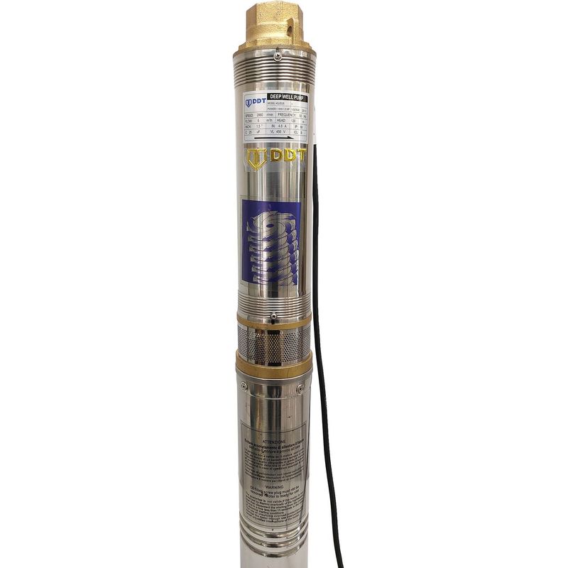 Casa si Gradina - Gradinarit si plante - Instalatii si accesorii pentru irigatii - Pompe apa - Pompa submersibila de mare adancime, DDT, 4QJD2-8, 1100 W, 8 turbine, Inox - Infinity.ro