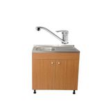 Casa si Gradina - Mobilier - Seturi de mobilier - Seturi bucatarie - Set, Masca Stejar, Raulconstruct, 80 cm X 50 cm X 80 cm, Chiuveta anticalcar, Baterie bucatarie TL si Sifon scurgere - Infinity.ro