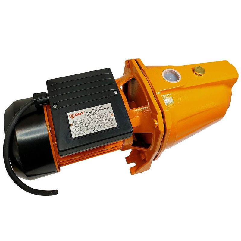 Casa si Gradina - Gradinarit si plante - Instalatii si accesorii pentru irigatii - Pompe apa - Pompa de apa autoamorsanta DDT Jet 100, 1100 W, aspiratie 8 m, refulare 42 m - Infinity.ro