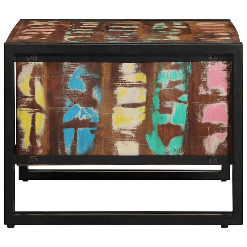 Casa si Gradina - Mobilier - Mese si birouri - Masute de cafea - Masuta de cafea multicolora 70x50x38 cm lemn masiv recuperat - Infinity.ro