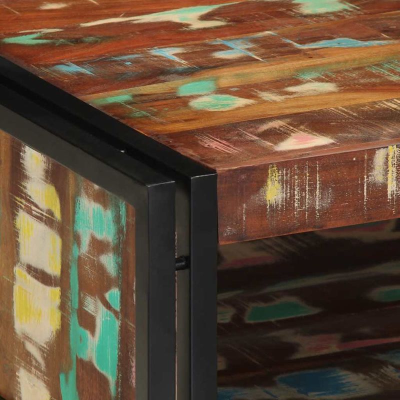 Casa si Gradina - Mobilier - Mese si birouri - Masute de cafea - Masuta de cafea multicolora 70x50x38 cm lemn masiv recuperat - Infinity.ro