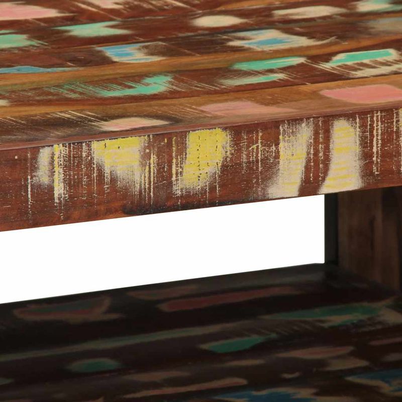 Casa si Gradina - Mobilier - Mese si birouri - Masute de cafea - Masuta de cafea multicolora 70x50x38 cm lemn masiv recuperat - Infinity.ro