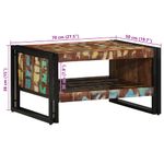 Casa si Gradina - Mobilier - Mese si birouri - Masute de cafea - Masuta de cafea multicolora 70x50x38 cm lemn masiv recuperat - Infinity.ro