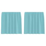 Casa si Gradina - Textile si covoare - Perdele si draperii - Perdele - Perdele Voile cu Bucle 2 buc Turcoaz 140x140 cm - Infinity.ro