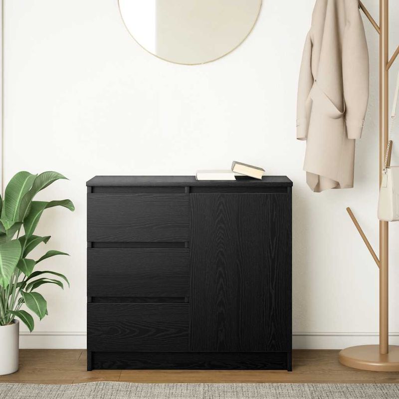 Casa si Gradina - Mobilier - Comode si corpuri - Comode - Bufeta cu sertar Stejar negru 71x35x65 cm Lemn prelucrat - Infinity.ro