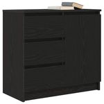 Casa si Gradina - Mobilier - Comode si corpuri - Comode - Bufeta cu sertar Stejar negru 71x35x65 cm Lemn prelucrat - Infinity.ro