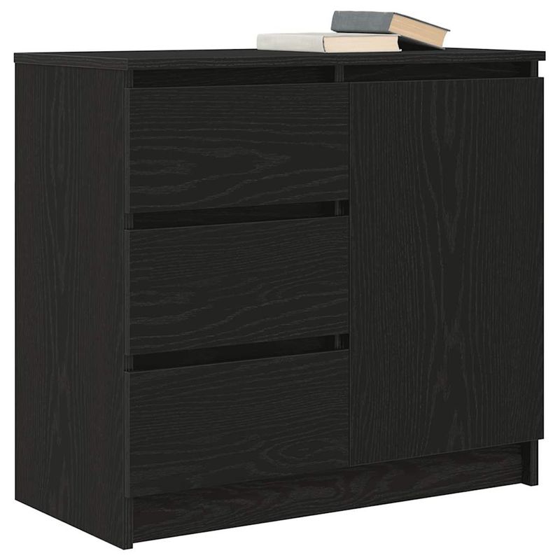 Casa si Gradina - Mobilier - Comode si corpuri - Comode - Bufeta cu sertar Stejar negru 71x35x65 cm Lemn prelucrat - Infinity.ro