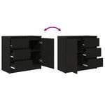 Casa si Gradina - Mobilier - Comode si corpuri - Comode - Bufeta cu sertar Stejar negru 71x35x65 cm Lemn prelucrat - Infinity.ro