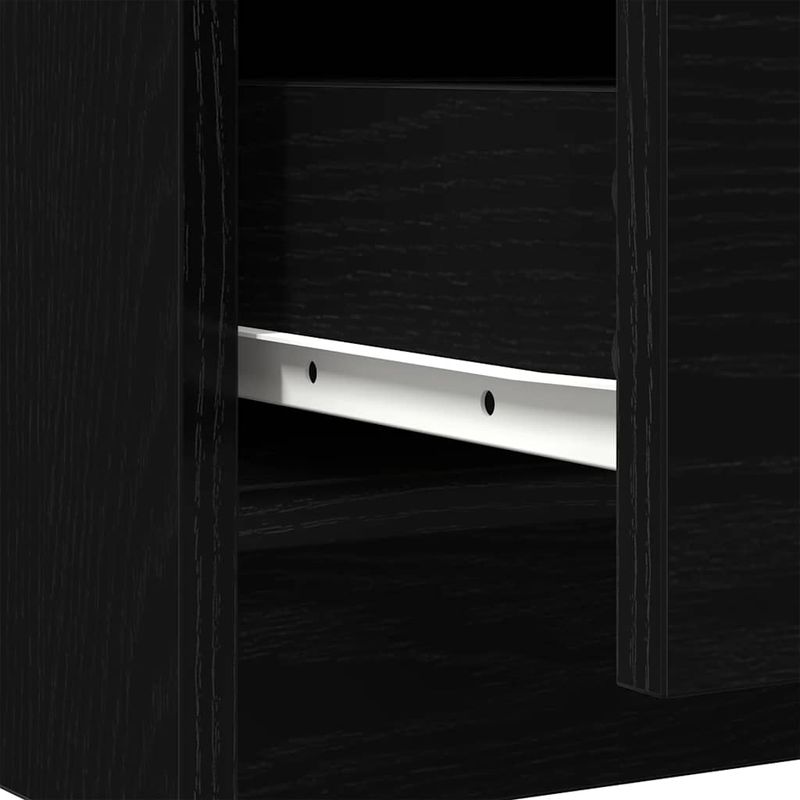 Casa si Gradina - Mobilier - Comode si corpuri - Comode - Bufeta cu sertar Stejar negru 71x35x65 cm Lemn prelucrat - Infinity.ro