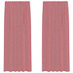 Casa si Gradina - Textile si covoare - Perdele si draperii - Perdele - Perdele Voile cu Bucle 2 buc Rosu Vin 140x245 cm - Infinity.ro