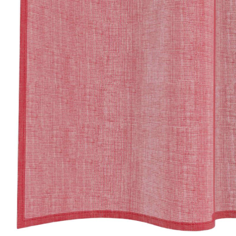 Casa si Gradina - Textile si covoare - Perdele si draperii - Perdele - Perdele Voile cu Bucle 2 buc Rosu Vin 140x245 cm - Infinity.ro
