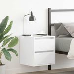 Casa si Gradina - Mobilier - Comode si corpuri - Noptiere - Noptiere montate pe perete 2 buc Alb 38x34x40 cm - Infinity.ro