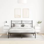 Casa si Gradina - Mobilier - Comode si corpuri - Noptiere - Noptiere montate pe perete 2 buc Alb 38x34x40 cm - Infinity.ro