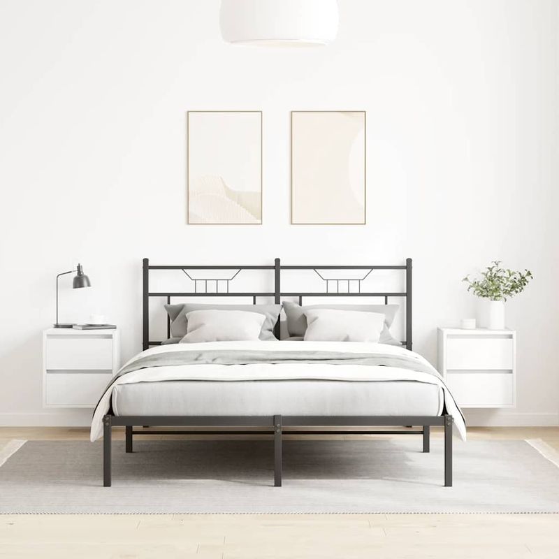 Casa si Gradina - Mobilier - Comode si corpuri - Noptiere - Noptiere montate pe perete 2 buc Alb 38x34x40 cm - Infinity.ro