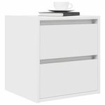 Casa si Gradina - Mobilier - Comode si corpuri - Noptiere - Noptiere montate pe perete 2 buc Alb 38x34x40 cm - Infinity.ro