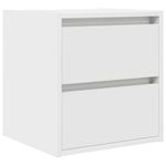 Casa si Gradina - Mobilier - Comode si corpuri - Noptiere - Noptiere montate pe perete 2 buc Alb 38x34x40 cm - Infinity.ro