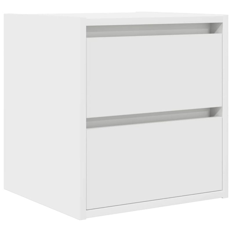 Casa si Gradina - Mobilier - Comode si corpuri - Noptiere - Noptiere montate pe perete 2 buc Alb 38x34x40 cm - Infinity.ro