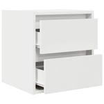 Casa si Gradina - Mobilier - Comode si corpuri - Noptiere - Noptiere montate pe perete 2 buc Alb 38x34x40 cm - Infinity.ro