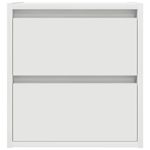 Casa si Gradina - Mobilier - Comode si corpuri - Noptiere - Noptiere montate pe perete 2 buc Alb 38x34x40 cm - Infinity.ro