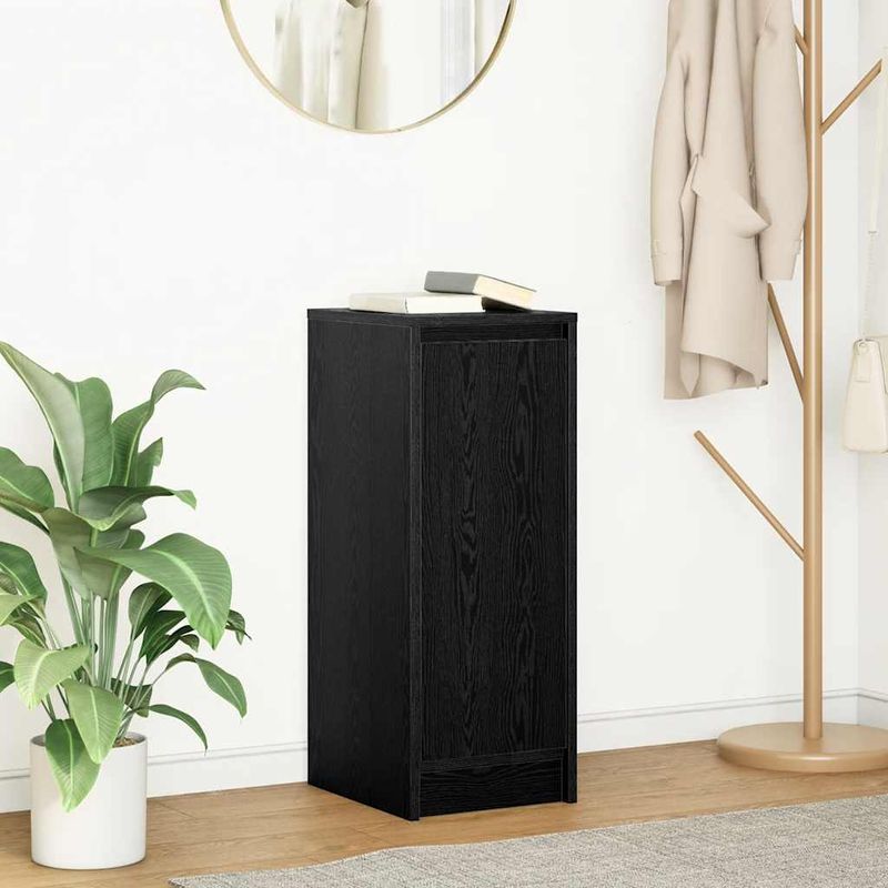 Casa si Gradina - Mobilier - Comode si corpuri - Comode - Bufeta Stejar negru 29,5x34x76 cm Lemn prelucrat - Infinity.ro