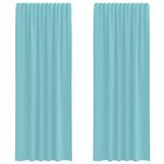 Casa si Gradina - Textile si covoare - Perdele si draperii - Perdele - Perdele Voile cu Bucle 2 buc Turcoaz 140x260 cm - Infinity.ro
