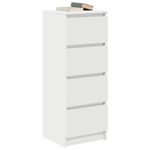 Casa si Gradina - Mobilier - Comode si corpuri - Comode - Bufeta alba 37,5x35x99 cm din lemn prelucrat - Infinity.ro
