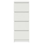 Casa si Gradina - Mobilier - Comode si corpuri - Comode - Bufeta alba 37,5x35x99 cm din lemn prelucrat - Infinity.ro