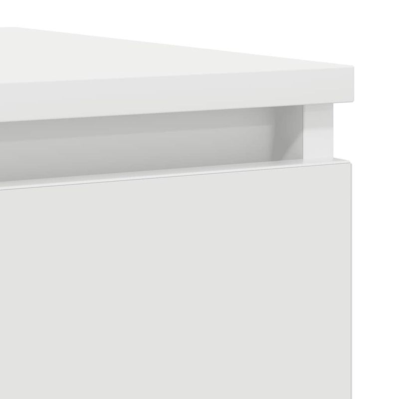 Casa si Gradina - Mobilier - Comode si corpuri - Comode - Bufeta alba 37,5x35x99 cm din lemn prelucrat - Infinity.ro