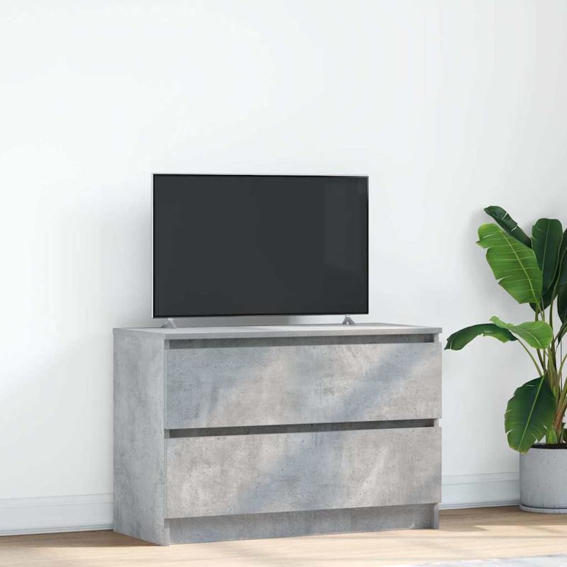 Casa si Gradina - Mobilier - Comode si corpuri - Comode - Dulap TV Beton Gri 80x35x54 cm Lemn prelucrat - Infinity.ro